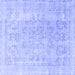 Square Persian Blue Traditional Rug, tr3942blu