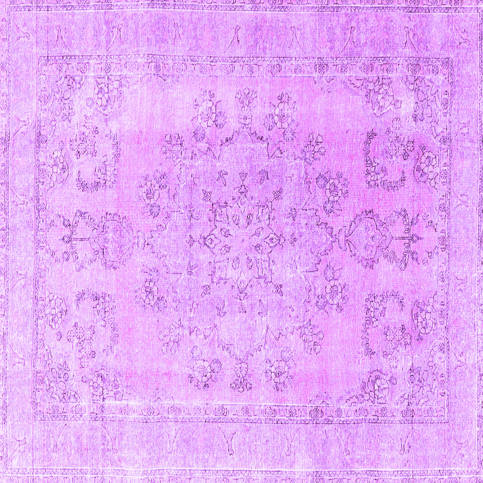 Square Persian Purple Traditional Rug, tr3942pur
