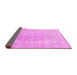 Sideview of Persian Pink Traditional Rug, tr3942pnk