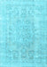 Machine Washable Persian Light Blue Traditional Rug, wshtr3942lblu