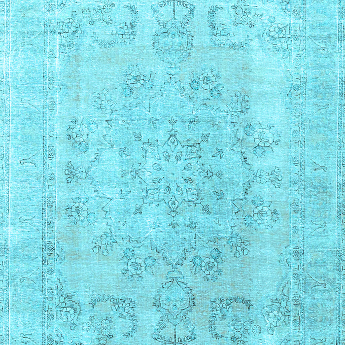 Machine Washable Persian Light Blue Traditional Rug, wshtr3942lblu