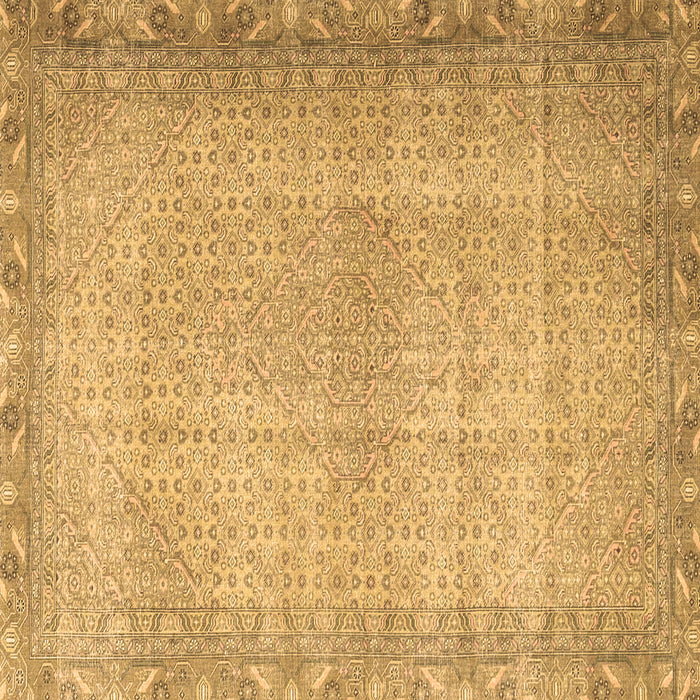 Square Persian Brown Traditional Rug, tr3943brn