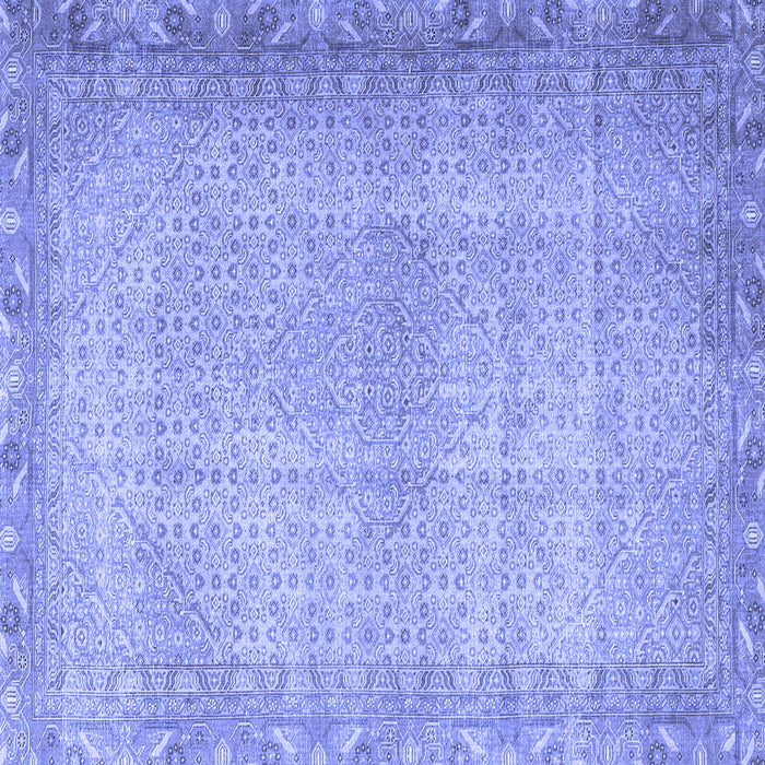 Square Persian Blue Traditional Rug, tr3943blu