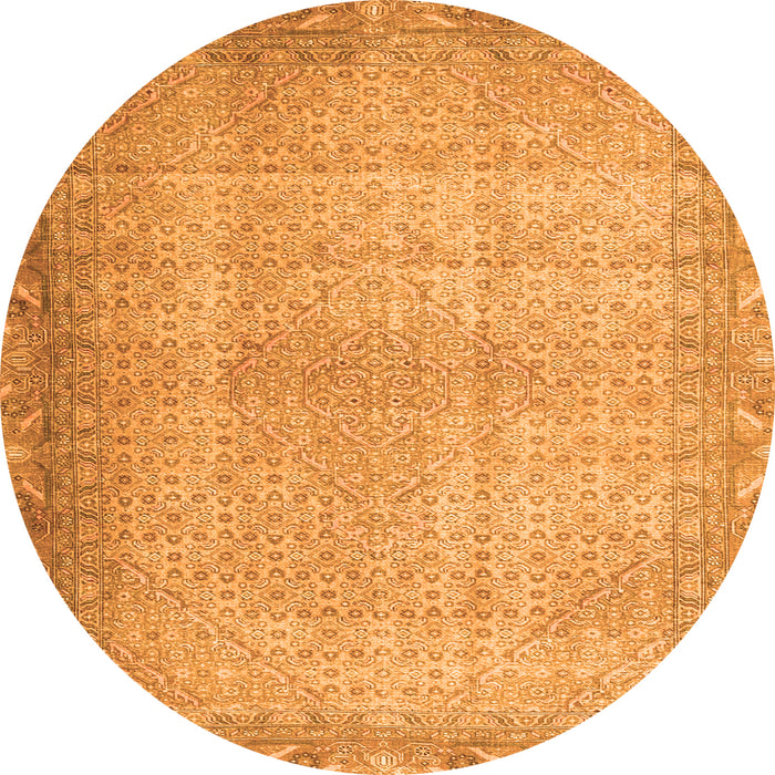 Square Persian Orange Traditional Rug, tr3943org