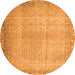 Square Persian Orange Traditional Rug, tr3943org