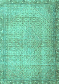 Persian Turquoise Traditional Rug, tr3943turq