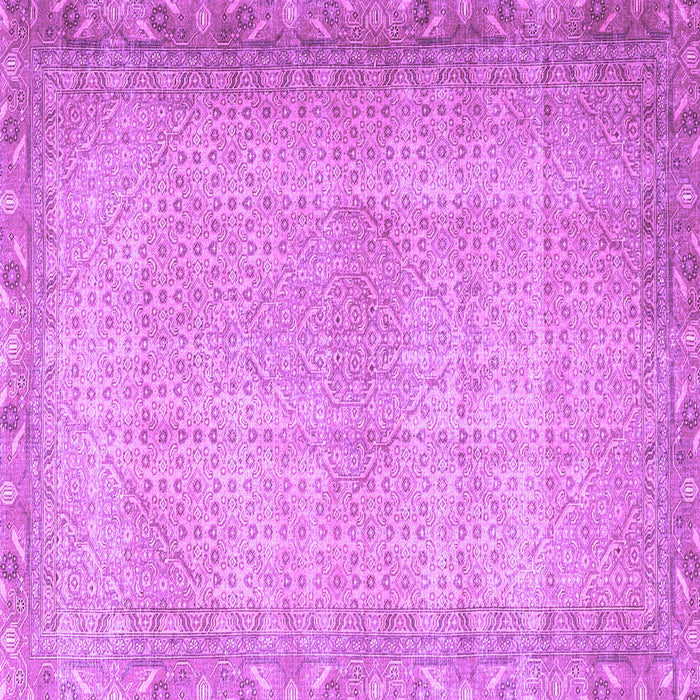 Square Persian Purple Traditional Rug, tr3943pur