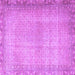 Square Persian Purple Traditional Rug, tr3943pur