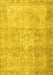 Machine Washable Persian Yellow Traditional Rug, wshtr3944yw