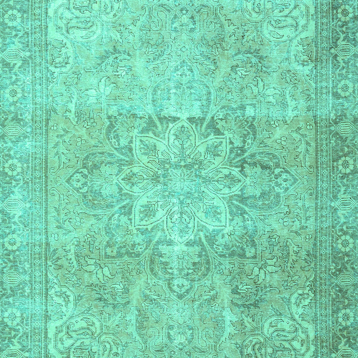 Machine Washable Persian Turquoise Traditional Area Rugs, wshtr3944turq