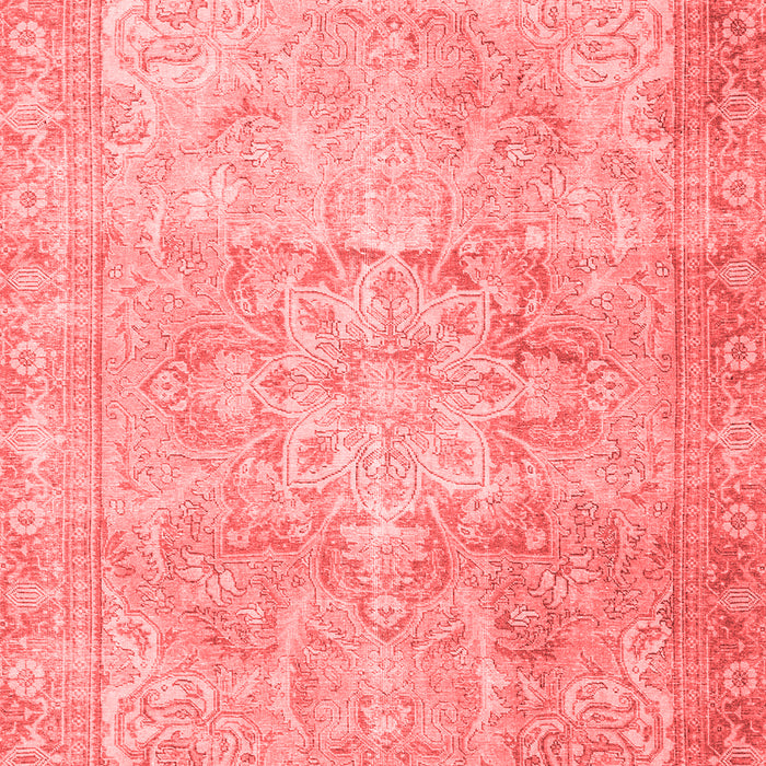 Machine Washable Persian Red Traditional Rug, wshtr3944red