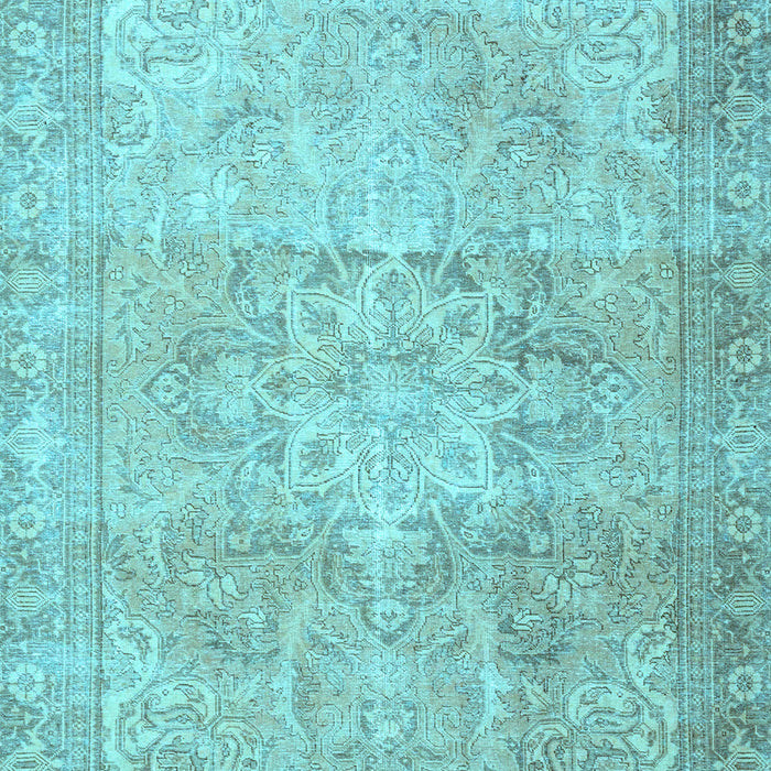 Machine Washable Persian Light Blue Traditional Rug, wshtr3944lblu