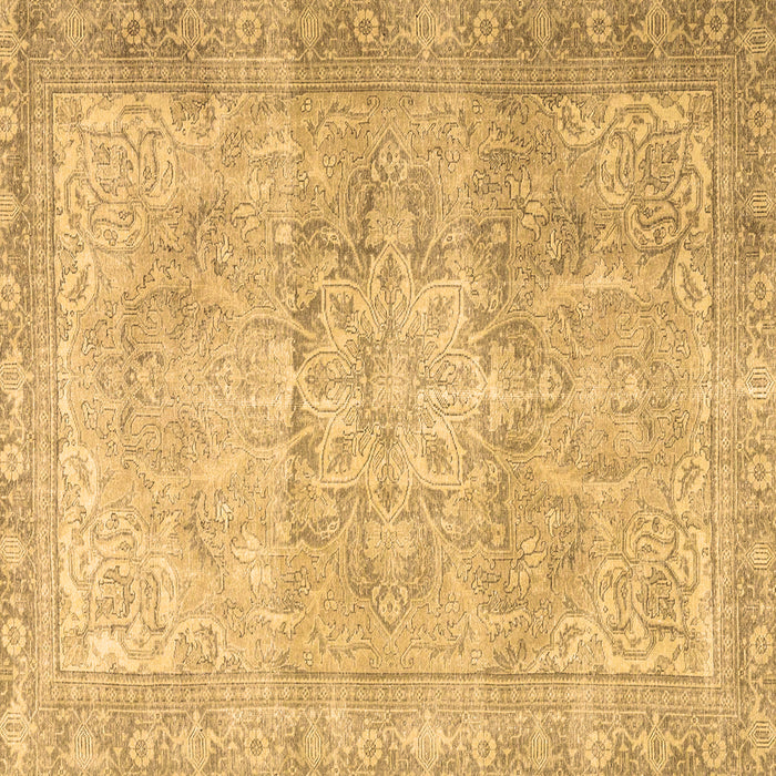 Square Persian Brown Traditional Rug, tr3944brn
