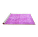 Sideview of Machine Washable Persian Purple Traditional Area Rugs, wshtr3944pur