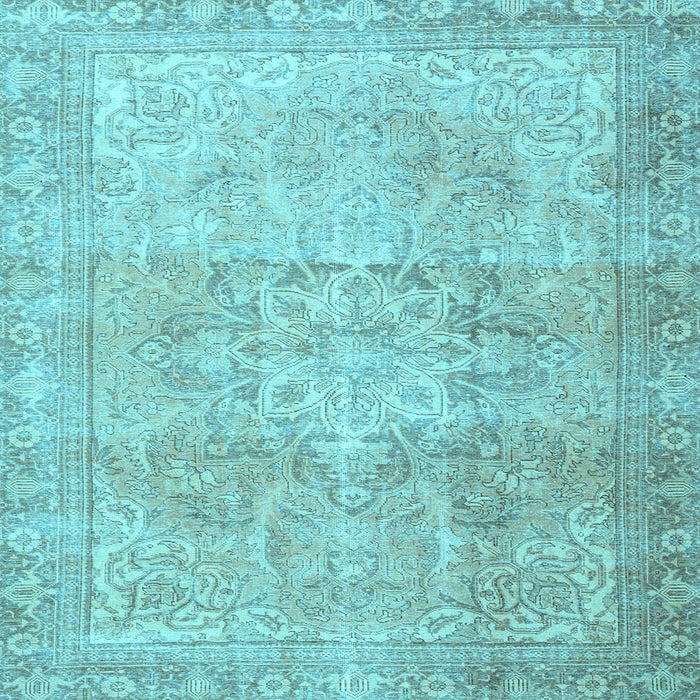 Square Persian Light Blue Traditional Rug, tr3944lblu