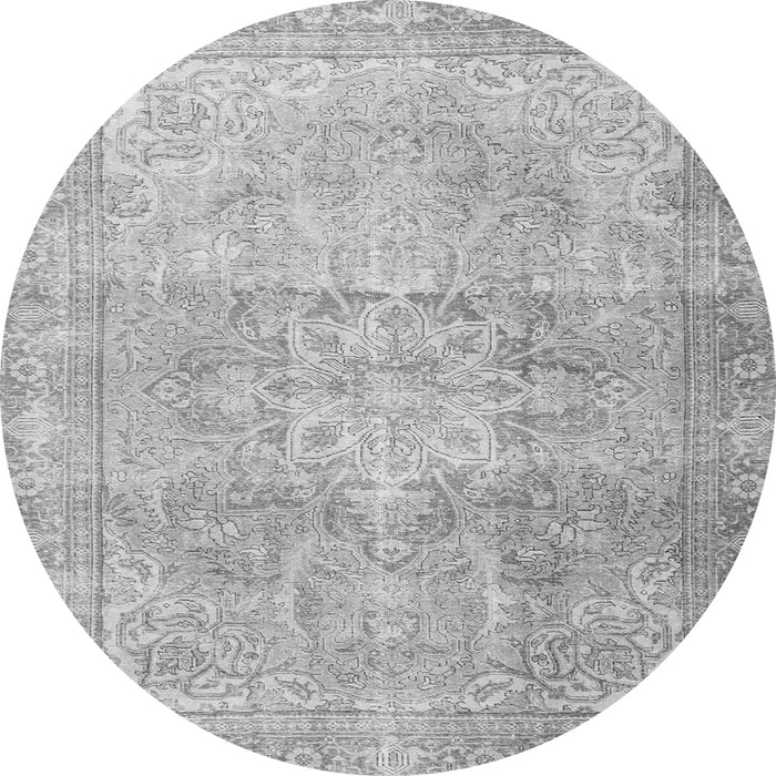 Square Persian Gray Traditional Rug, tr3944gry