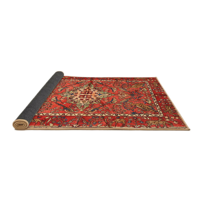 Sideview of Traditional Red Persian Rug, tr3945