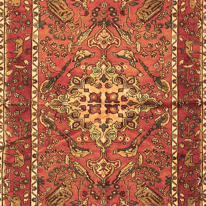 Machine Washable Persian Brown Traditional Rug, wshtr3945brn