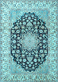 Persian Light Blue Traditional Rug, tr3946lblu