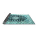 Sideview of Persian Light Blue Traditional Rug, tr3946lblu