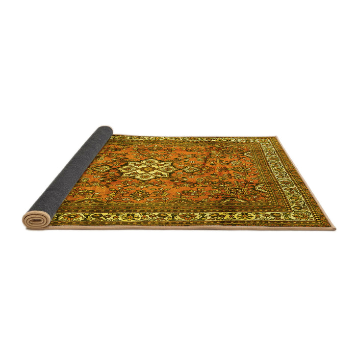 Sideview of Persian Yellow Traditional Rug, tr3947yw