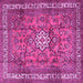 Square Persian Pink Traditional Rug, tr3947pnk