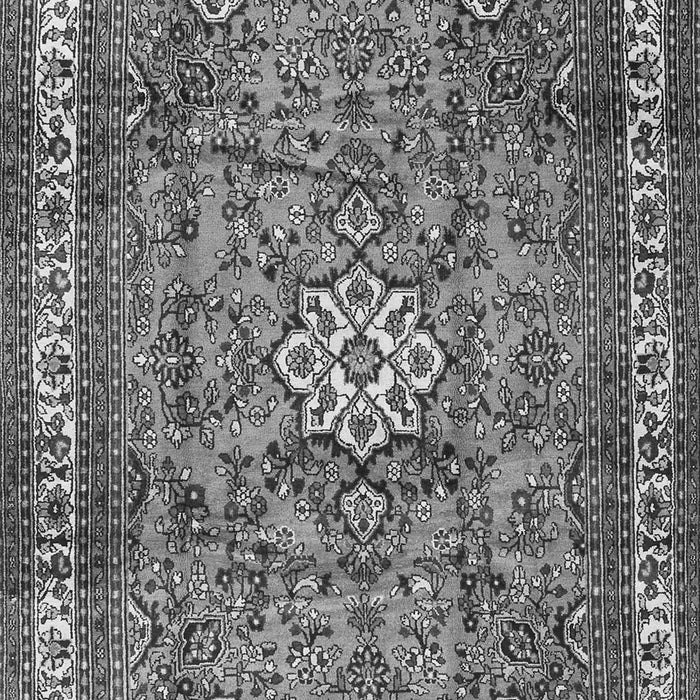 Serging Thickness of Machine Washable Persian Gray Traditional Rug, wshtr3947gry