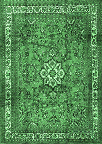 Persian Emerald Green Traditional Rug, tr3947emgrn