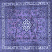 Square Persian Blue Traditional Rug, tr3947blu