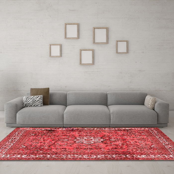 Traditional Red Washable Rugs