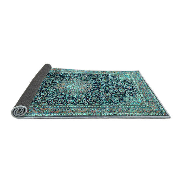 Sideview of Persian Light Blue Traditional Rug, tr3948lblu