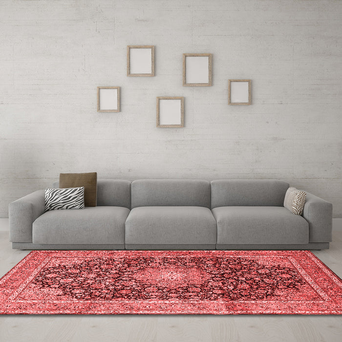 Traditional Red Washable Rugs