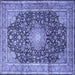 Square Persian Blue Traditional Rug, tr3948blu