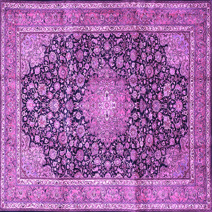 Square Persian Purple Traditional Rug, tr3948pur