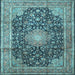 Square Persian Light Blue Traditional Rug, tr3948lblu