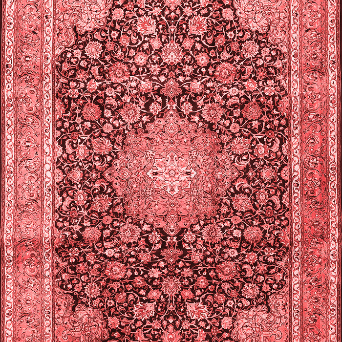 Machine Washable Persian Red Traditional Rug, wshtr3948red