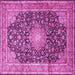 Square Persian Pink Traditional Rug, tr3948pnk