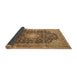 Sideview of Persian Brown Traditional Rug, tr3948brn