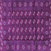 Square Persian Purple Traditional Rug, tr3949pur