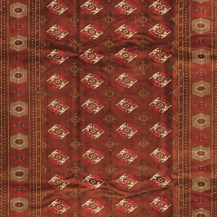 Serging Thickness of Machine Washable Persian Orange Traditional Area Rugs, wshtr3949org