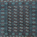 Square Machine Washable Persian Light Blue Traditional Rug, wshtr3949lblu