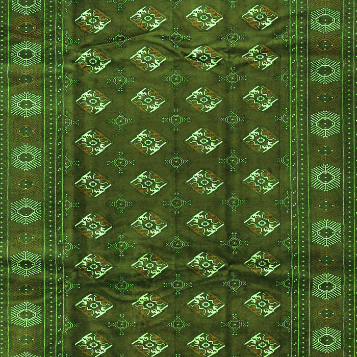 Serging Thickness of Machine Washable Persian Green Traditional Area Rugs, wshtr3949grn