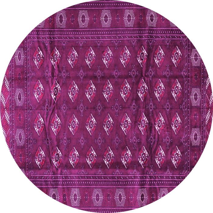 Round Persian Pink Traditional Rug, tr3949pnk