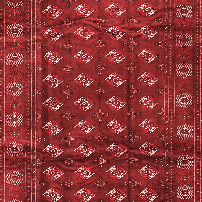 Machine Washable Persian Red Traditional Rug, wshtr3949red