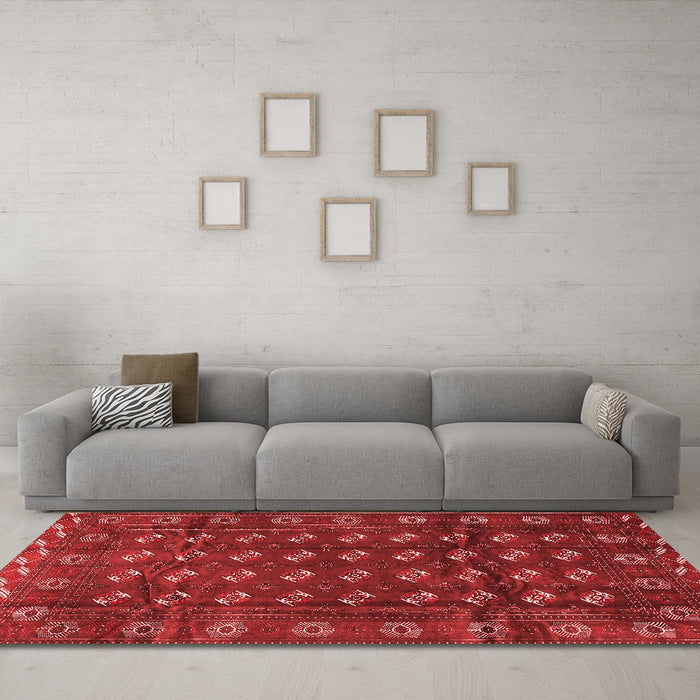 Traditional Red Washable Rugs