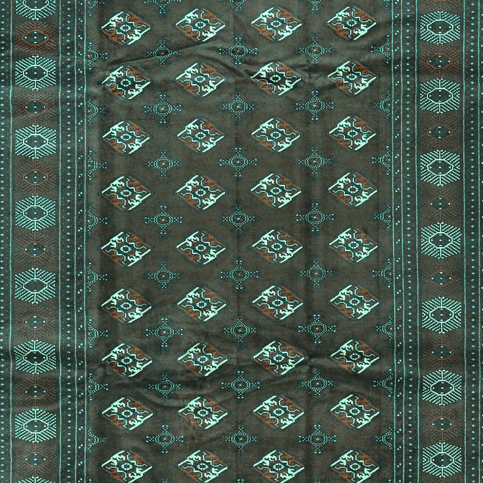 Machine Washable Persian Turquoise Traditional Area Rugs, wshtr3949turq