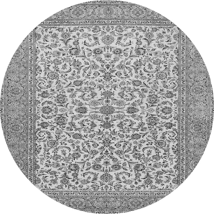 Square Persian Gray Traditional Rug, tr394gry