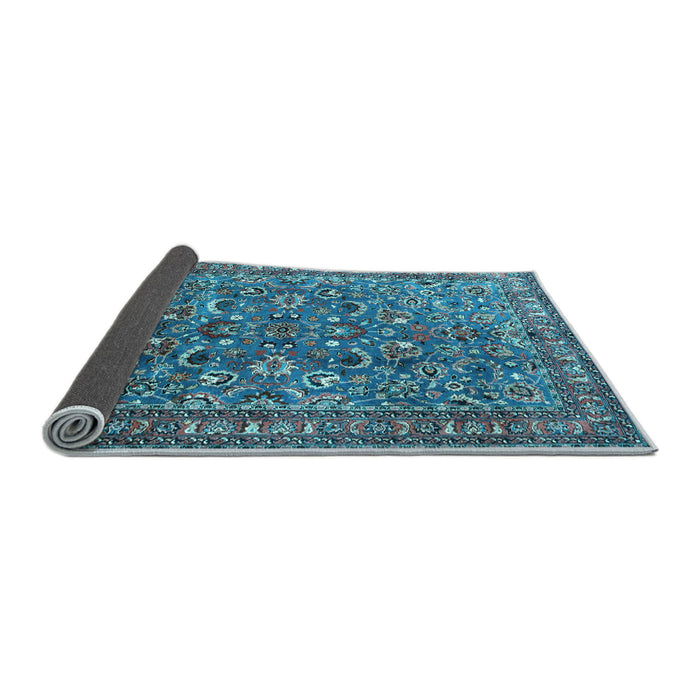 Sideview of Persian Light Blue Traditional Rug, tr3950lblu