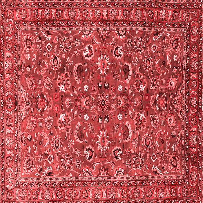 Machine Washable Persian Red Traditional Rug, wshtr3950red