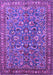 Machine Washable Persian Purple Traditional Area Rugs, wshtr3950pur
